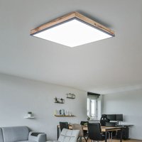 Etc-shop - Deckenleuchte Designleuchte Deckenlampe Wohnzimmerleuchte Küche, Holzoptik weiß opal graphit, 1x led 12 Watt 750 Lumen warmweiß, HxLxB von ETC-SHOP