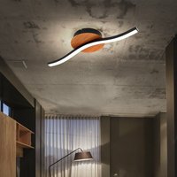 Etc-shop - Deckenleuchte Wohnzimmerlampe led Holz Deckenlampe schwarz Deckenlampe Schlafzimmer, Metall Acryl ,1x led 6W 500Lm 3000K, LxBxH 39,5x13x7 Etc-shop - Deckenleuchte Wohnzimmerlampe led Holz Deckenlampe schwarz Deckenlampe Schlafzimmer, Metall Acryl ,1x led 6W 500Lm 3000K, LxBxH 39,5x13x7 von ETC-SHOP