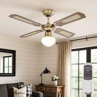 Deckenventilator mit Zugschalter Ventilatorlampe Decke 3 Stufen Ventilator mit Fernbedienung Deckenleuchte, Vor-Rücklauf, Eiche Geflecht Glas, 1x led Deckenventilator mit Zugschalter Ventilatorlampe Decke 3 Stufen Ventilator mit Fernbedienung Deckenleuchte, Vor-Rücklauf, Eiche Geflecht Glas, 1x led von ETC-SHOP