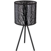 Design Schreib Tisch Leuchte Ess Zimmer Beistell Stoff Lampe Muster schwarz Design Schreib Tisch Leuchte Ess Zimmer Beistell Stoff Lampe Muster schwarz von ETC-SHOP