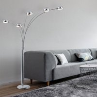 Design Steh Leuchte LED 15 Watt Lobby Chrom Lampe Marmor Fußschalter Beleuchtung Design Steh Leuchte LED 15 Watt Lobby Chrom Lampe Marmor Fußschalter Beleuchtung von ETC-SHOP