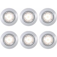 Etc-shop - Einbaustrahler Deckenspot Deckenleuchte Lampe Einbauleuchte, Wohnzimmer Metall weiß, 1x led 3W 200Lm 2700K, DxH 9x8,7 cm, 6er Set von ETC-SHOP