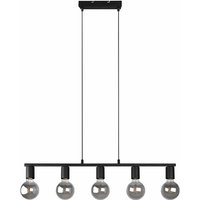 Esstischlampe Höhenverstellbar Pendelleuchte Esstisch Wohnzimmerlampe hängend Modern, schwarz-matt, 5x E27, LxBxH 82x8x150 cm von ETC-SHOP