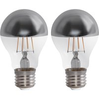 Etc-shop - 2er Set 4W led Filament Leuchtmittel Vintage E27 Kopf Spiegel Lampe 400 Lumen von ETC-SHOP