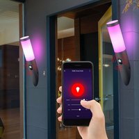2er Set Außen Wand Leuchten App Sprachsteuerung Sensor Garten Lampen dimmbar im Set inkl. rgb led Leuchtmittel 2er Set Außen Wand Leuchten App Sprachsteuerung Sensor Garten Lampen dimmbar im Set inkl. rgb led Leuchtmittel von ETC-SHOP