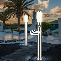 2er Set led Außen Lampen Garten Weg Bewegungsmelder Außen Beleuchtung Haus Tür Stand Steh Leuchten von ETC-SHOP