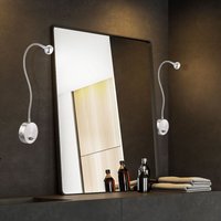 Etc-shop - 2er Set led Wand Lampen Flexo Arm Lese Beleuchtung Wohn Zimmer Strahler Schalter Beleuchtung Chrom Etc-shop - 2er Set led Wand Lampen Flexo Arm Lese Beleuchtung Wohn Zimmer Strahler Schalter Beleuchtung Chrom von ETC-SHOP
