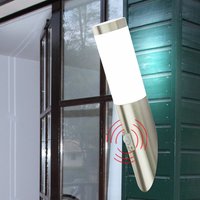 Außen Wand Lampe Garten Bewegungsmelder Leuchte Balkon Veranda Strahler im Set inkl led Leuchtmittel von ETC-SHOP