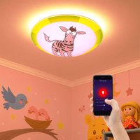 Etc-shop - Decken Lampe Kinder Zimmer Motiv Zebra Alexa Google App im Set inkl. Smart Home rgb led Leuchtmittel Etc-shop - Decken Lampe Kinder Zimmer Motiv Zebra Alexa Google App im Set inkl. Smart Home rgb led Leuchtmittel von ETC-SHOP