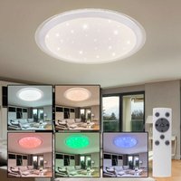 Etc-shop - Deckenlampe Alexa Smart Deckenleuchte Alexa Lampe Deckenlampe, Sterneneffekt Dimmbar rgb cct Nachtlicht App- Sprach Steuerung, Metall von ETC-SHOP