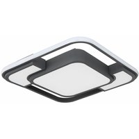 Deckenleuchte Deckenlampe Designleuchte Wohnzimmer Metall Leuchte, Kunststoff, weiß graphit Acryl opal, 1x led 30 Watt 1100 Lumen warmweiß, LxBxH Deckenleuchte Deckenlampe Designleuchte Wohnzimmer Metall Leuchte, Kunststoff, weiß graphit Acryl opal, 1x led 30 Watt 1100 Lumen warmweiß, LxBxH von ETC-SHOP