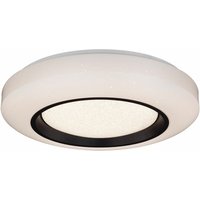 Etc-shop - Deckenleuchte Deckenlampe Innenleuchte Acryl Metall weiß opal schwarz dimmbar mit Fernbedienung, Sparkle Dekor, cct Schaltung, 1x led 40 von ETC-SHOP