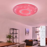 Etc-shop - Deckenleuchte mit Sterneneffekt dimmbare Deckenlampe weiß dimmbare Lampe mit Fernbedienung, Tageslichtfunktion Farbwechsel, 1x rgb led 40W Etc-shop - Deckenleuchte mit Sterneneffekt dimmbare Deckenlampe weiß dimmbare Lampe mit Fernbedienung, Tageslichtfunktion Farbwechsel, 1x rgb led 40W von ETC-SHOP