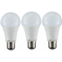 Etc-shop - E27 led Leuchtmittel smd led Lampe 9 Watt Glühbirne 810 Lumen Kugel weiß opal 3000K warmweiß E27 Fassung, LxD 11,5x6cm, 3er Set von ETC-SHOP
