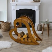 Etc-shop - Kaminholzregal Metall Regal Kaminholz rost Holz Aufbewahrung rostfarben, Außen & Innen, Herz liegend, BxHxT 73x27x57 cm Etc-shop - Kaminholzregal Metall Regal Kaminholz rost Holz Aufbewahrung rostfarben, Außen & Innen, Herz liegend, BxHxT 73x27x57 cm von ETC-SHOP