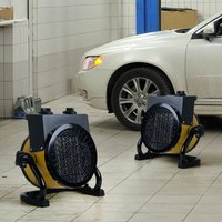 Etc-shop - Keramik Heizlüfter Elektroheizung 2 Stufen Heizgeräte schwenkbar Heizstrahler regelbares Thermostat, Tragegriff, Überhitzungsschutz, LxBxH von ETC-SHOP