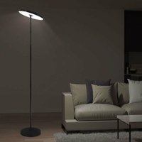 Stehlampe dimmbar led Stehleuchte schwarz 3 Stufen Deckenfluter mit Touchfunktion, Spot schwenkbar, 1x led 21W 1700lm 3000K, DxH 28 x 140 cm von ETC-SHOP