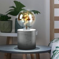 Tischleuchte Beton E27 Nachttischleuchte Betonlampe Tischlampe, grau ohne Lampenschirm, DxH 10x10 cm Tischleuchte Beton E27 Nachttischleuchte Betonlampe Tischlampe, grau ohne Lampenschirm, DxH 10x10 cm von ETC-SHOP