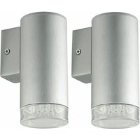 Etc-shop - Wandlampe Wohnzimmerleuchte led Wandleuchte aufwärts Schlafzimmerlampe, Aluminium gebürstet Kunststoff klar, 1W 212lm neutralweiß DxH 6x15 Etc-shop - Wandlampe Wohnzimmerleuchte led Wandleuchte aufwärts Schlafzimmerlampe, Aluminium gebürstet Kunststoff klar, 1W 212lm neutralweiß DxH 6x15 von ETC-SHOP