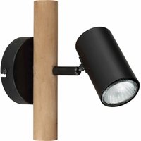 Etc-shop - Wandleuchte Wandstrahler Flurleuchte Schlafzimmerlampe Holz Metall Spotleuchte von ETC-SHOP
