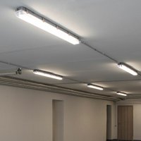 Wannenleuchte Hallen Beleuchtung Werkstatt Arbeitsleuchte Deckenlampe Alu Feuchtraumlampe, IP65, led 60W 7200Lm neutralweiß, LxBxH 120x8,6x7cm, 5er von ETC-SHOP