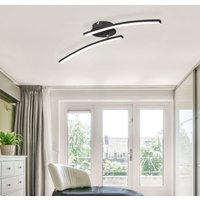 Led Deckenleuchte Modern Tageslicht Deckenleuchte Deckenlampe Wohnzimmer, schwarz-matt, Stab Design, 1x led 12W 1000Lm 3000-6000K, LxBxH 59x12x11 cm Led Deckenleuchte Modern Tageslicht Deckenleuchte Deckenlampe Wohnzimmer, schwarz-matt, Stab Design, 1x led 12W 1000Lm 3000-6000K, LxBxH 59x12x11 cm von ETC-SHOP