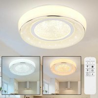 Etc-shop - led Kristall Decken Leuchte Sternen-Effekt Fernbedienung Wohn Zimmer Tageslicht Lampe dimmbar von ETC-SHOP