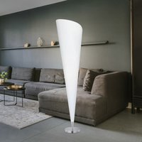 Led Stehlampe Standleuchte im Trichter Design Wohnzimmerlampe Stehleuchte aus Nickel, Schlafzimmer Wohnzimmer, Höhe 143,5 cm von ETC-SHOP
