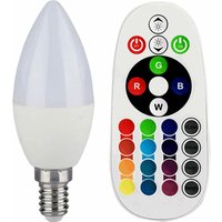 Rgb led E14 Leuchtmittel 320 Lumen 3,5 Watt Kerzen Form Lampe fernbedienung V-Tac 2769 von ETC-SHOP