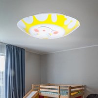 Etc-shop - Kinder Decken Sonnen Glas Lampe Spiel Zimmer Beleuchtung im Set inkl. LED-Leuchtmittel von ETC-SHOP