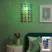 Kinder Hänge Decken Lampe fernbedienung Kristall Leuchte dimmbar im Set inkl. rgb led Leuchtmittel Kinder Hänge Decken Lampe fernbedienung Kristall Leuchte dimmbar im Set inkl. rgb led Leuchtmittel von ETC-SHOP