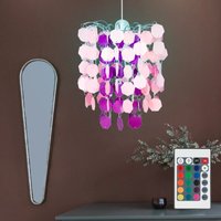 Kinder Hänge Leuchte dimmbar Spiel Mädchen Zimmer pink Decken Lampe Fernbedienung im Set inkl. RGB LED Leuchtmittel Kinder Hänge Leuchte dimmbar Spiel Mädchen Zimmer pink Decken Lampe Fernbedienung im Set inkl. RGB LED Leuchtmittel von ETC-SHOP
