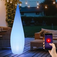 LED Außenleuchte Stehlampe Gartenleuchte Terrassenlampe, App Steuerung dimmbar Fernbedienung Smart Home RGB, 10W 850lm 2700-6500K warmweiß-kaltweiß, von ETC-SHOP