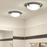 Etc-shop - led Deckenleuchte Glas satiniert Deckenlampe Badezimmer Wohnzimmerleuchte chrom rund, Metall, 12W 1200lm warmweiß, DxH 27x8,3 cm, 2er Set Etc-shop - led Deckenleuchte Glas satiniert Deckenlampe Badezimmer Wohnzimmerleuchte chrom rund, Metall, 12W 1200lm warmweiß, DxH 27x8,3 cm, 2er Set von ETC-SHOP