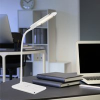 LED Tisch Lampe Leuchte Chrom Beweglich Wireless USB Charger Touch Dimmer von ETC-SHOP