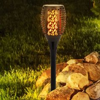 Led Außen solar Steck Lampe Weg Garten Fackel Feuer Effekt Erspieß Park Leuchte von ETC-SHOP