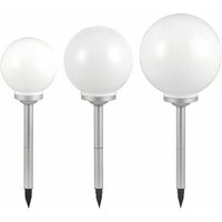 Led Gartendeko Solarleuchten Wegeleuchte Kugeldesign Außenleuchte, Erdspieß, IP44, 3 verschiedene Größen 20, 25, 30 cm, 3er Kugel-Set Led Gartendeko Solarleuchten Wegeleuchte Kugeldesign Außenleuchte, Erdspieß, IP44, 3 verschiedene Größen 20, 25, 30 cm, 3er Kugel-Set von ETC-SHOP
