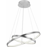 Led Hängeleuchte Esstisch Wohnzimmer Lampen modern hängend led Pendelleuchte Ringe, dimmbar über Wandschalter,42W 1500lm 3000K, DxH 51x120 cm von ETC-SHOP