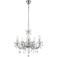 Etc-shop - led Kronleuchter Decken- Hänge- Pendel- Lampe Design Leuchte Luster Lüster Beleuchtung Kristall-Dekor Wohn- Ess- Zimmer von ETC-SHOP