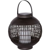 Led Solar Kugel Leuchte braun Kerze Hänge Lampe Außen Tisch Strahler Terrassen Deko Laterne Feuer Effekt von ETC-SHOP