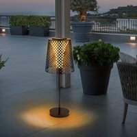 Etc-shop - led Solar Tischleuchte Garten Solartischlampe für Außen Balkon Solar Tischlampe Metall, schwarz, Lichteffekt, 1x led 3000K, DxH 18x50cm Etc-shop - led Solar Tischleuchte Garten Solartischlampe für Außen Balkon Solar Tischlampe Metall, schwarz, Lichteffekt, 1x led 3000K, DxH 18x50cm von ETC-SHOP