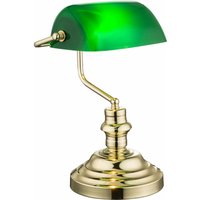 Etc-shop - Nostalgie Retro Tisch Lampe Banker Lampe grün im Set inklusive LED-Leuchtmittel von ETC-SHOP