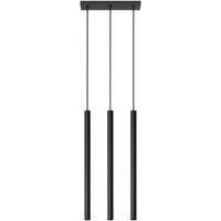 Etc-shop - Pendelleuchte 3-flammig Metall Hängelampe Esszimmer Design Pendelleuchte 3 flammig schwarz, aus Stahl, 3x G9, LxBxH 30x8x100 cm von ETC-SHOP