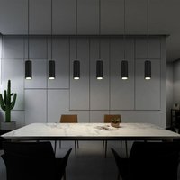 Pendelleuchte schwarz 6 flammig Hängelampe schwarz Metall Esszimmerlampe hängend, Höhenverstellbar, schwarz Metall, 6x GU10 Fassungen, LxBxH von ETC-SHOP