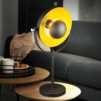Schreib Tisch Lampe Arbeits Zimmer Schein Werfer Decken Fluter Leuchte Gold verstellbar von ETC-SHOP