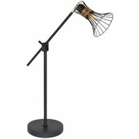 Schreib Tisch Lampe retro Wohn Zimmer Gitter Leuchte höhenverstellbar im Set inkl. led Leuchtmittel von ETC-SHOP