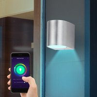 Smart Wand Leuchte Alexa Google Garten Down Strahler Lampe dimmbar App Sprach Handy Steuerung inkl. rgb led Leuchtmittel von ETC-SHOP