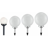 Solarkugel für Außen Solarleuchte Kugel Garten Kugelleuchte Solar led Gartendeko, mit Erdspieß Leuchtdauer ca. 6-8 Stunden, 10 cm, 15 cm 20 cm 25 cm, von ETC-SHOP