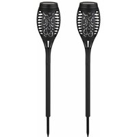 Solarleuchte Erdspieß Feuereffekt Solarlampen für Außen Farbwechsel Solar Außenbeleuchtung Garten, Stanzungen, 8x rgb led, DxH 7,5x50,5 cm, 2er Set Solarleuchte Erdspieß Feuereffekt Solarlampen für Außen Farbwechsel Solar Außenbeleuchtung Garten, Stanzungen, 8x rgb led, DxH 7,5x50,5 cm, 2er Set von ETC-SHOP