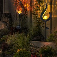 Solarleuchte Gartendeko Steckleuchte LED Außenleuchte Erdspießleuchte, Flammen Design, LED, H 90 cm, 2er Set Solarleuchte Gartendeko Steckleuchte LED Außenleuchte Erdspießleuchte, Flammen Design, LED, H 90 cm, 2er Set von ETC-SHOP